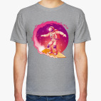 Космонавт серфер на волне