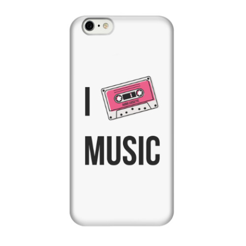 Чехол для iPhone 6/6s I Love Music