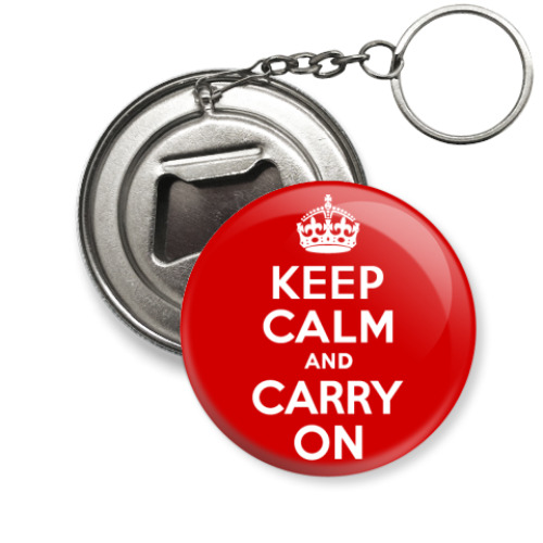 Брелок-открывашка с принтом  Keep Calm