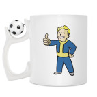 Кружка с футбольным мячиком