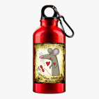 Металлическая бутылка 400 мл UV-DTF