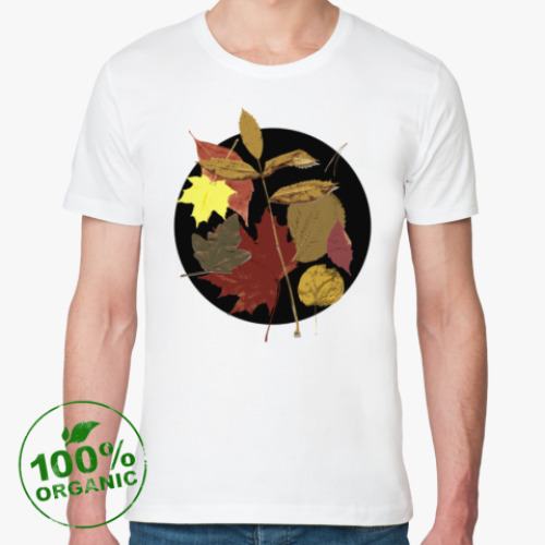 Футболка из органик-хлопка с принтом Осень