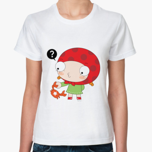 Классическая футболка с принтом Рак