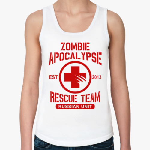 Женская майка Zombie Apocalypse Rescue Team