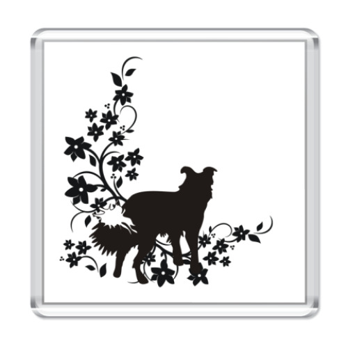 Магнит с принтом Бордер