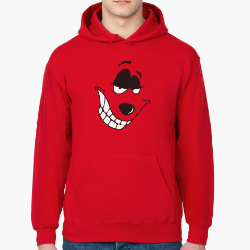 Толстовка худи с принтом Улыбка