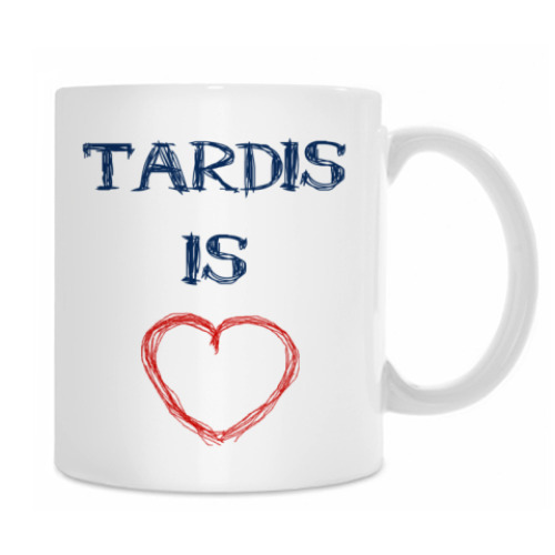 Кружка с принтом TARDIS