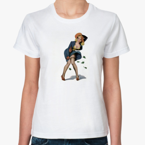 Классическая футболка с принтом Лили