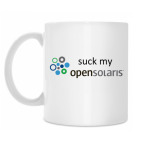 Классическая кружка «****** мой OpenSolaris»
