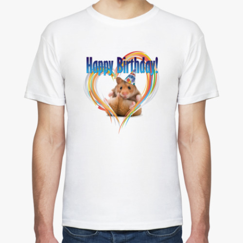 Футболка с принтом Happy Birthday!