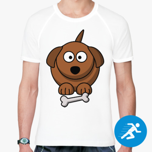 Спортивная футболка Собачка с косточкой
