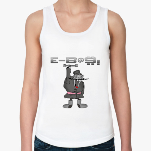 Женская майка с принтом  E-B@$!