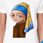 Девушка с серкжкой