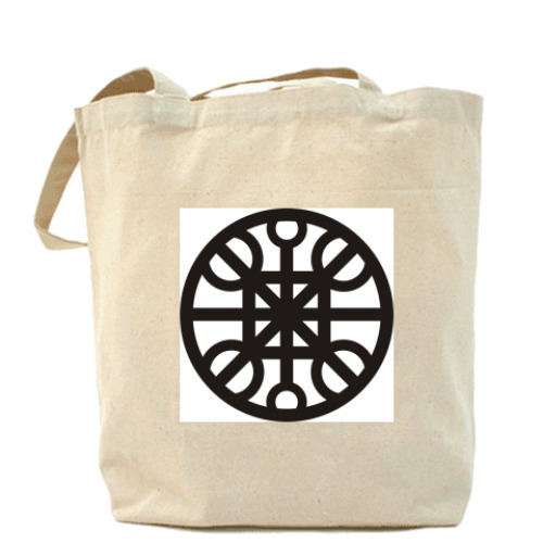 Сумка шоппер с принтом 'Круг'