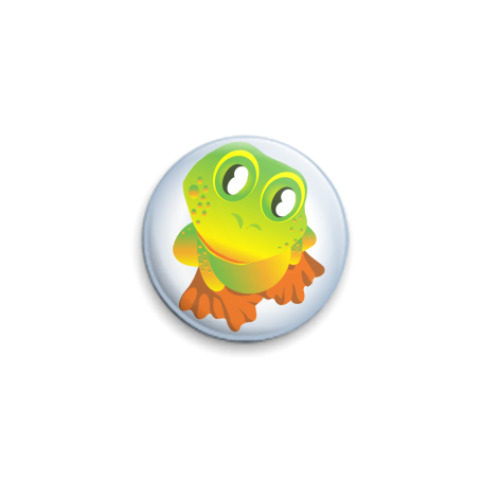 Значок 25мм  Лягушка