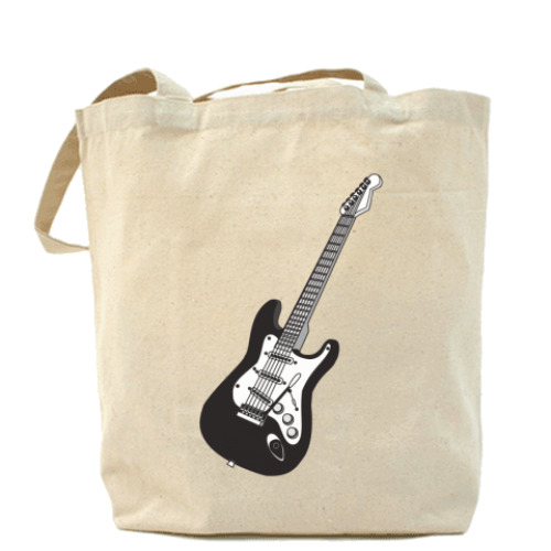 Сумка шоппер с принтом  Guitar