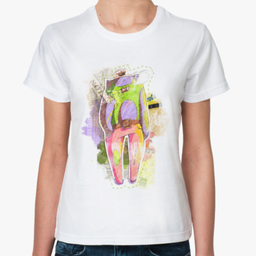 Классическая футболка Hipstercat