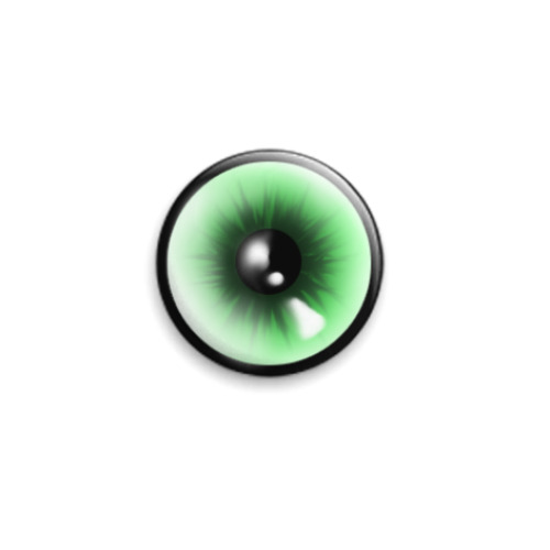 Значок 25мм с принтом Глаз