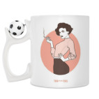 Кружка с футбольным мячиком