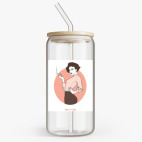 Банка с бамбуковой крышкой