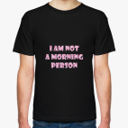 Классическая футболка декоративная надпись