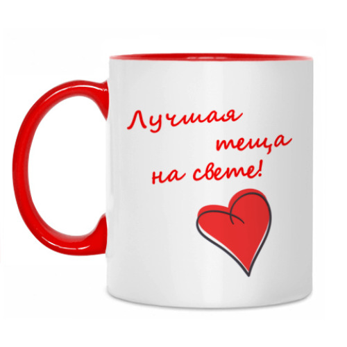 Кружка с принтом Лучшая теща