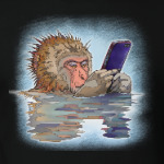 Обезьяна с мобильником