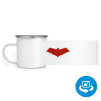 Кружка металлическая белая (круговая запечатка)