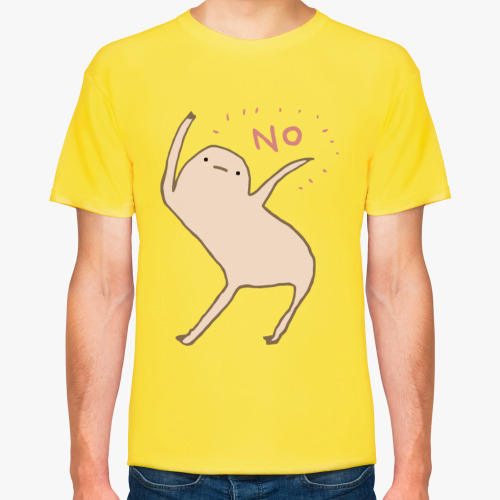 Футболка с принтом NO