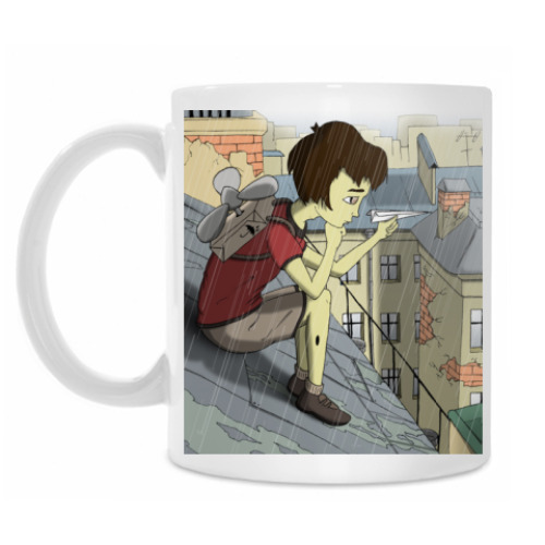 Кружка с принтом «Малыш и Карлсон»