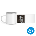 Кружка металлическая белая (круговая запечатка)