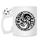Кружка с футбольным мячиком
