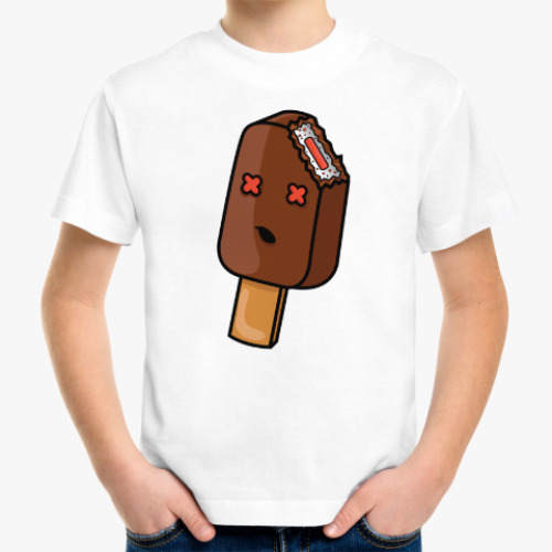 Детская футболка с принтом Пломбир