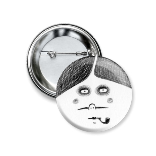 Значок 37мм с принтом Decadent Face