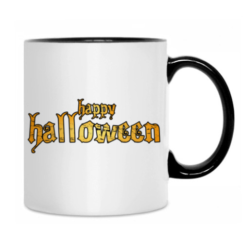 Кружка с принтом Черный кот