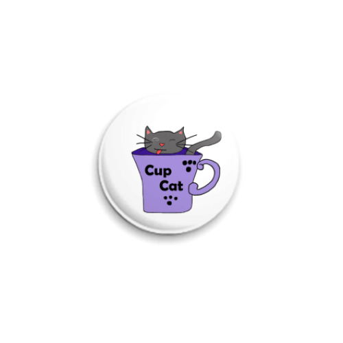 Значок 25мм Cat
