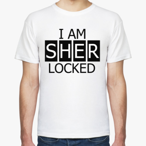 Футболка с принтом I Am SHER LOCKED