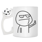 Кружка с футбольным мячиком