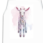 Акварельная козочка