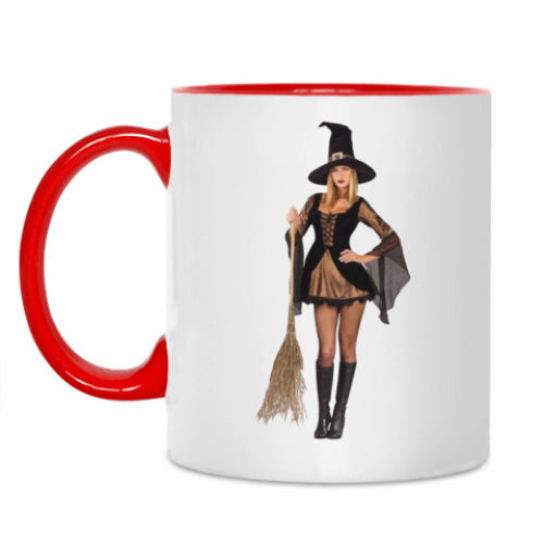 Кружка с принтом Ведьмочка