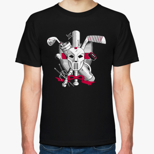 Футболка с принтом Кейси Джонс (Черепашки-ниндзя)