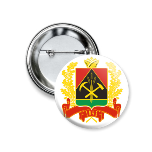 Значок 37мм с принтом Кемеровская область