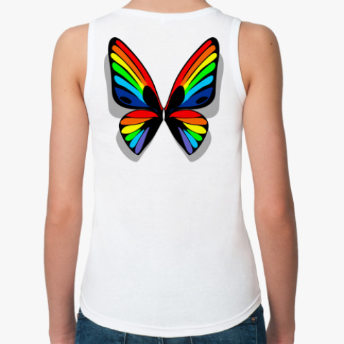 Женская майка с принтом бабочка