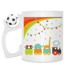 Кружка с футбольным мячиком