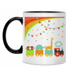 Кружка двухцветная