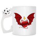 Кружка с футбольным мячиком