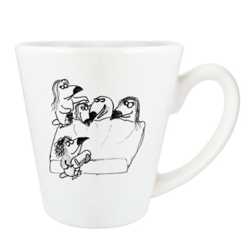 Чашка Латте с принтом ТуканоХаус