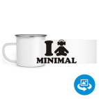 Кружка металлическая белая (круговая запечатка)