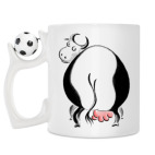 Кружка с футбольным мячиком