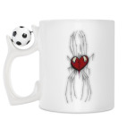 Кружка с футбольным мячиком